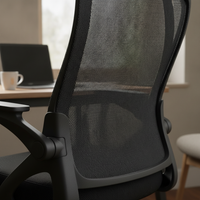 Ergonomic Office Chair with Adjustable Height and Lumbar Support, Swivel Desk Chair for Study and Work