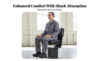 High-Density Foam Cushion Tractor Shock-Absorbing Seat Slide Rail Mount Forklift Replacement Seat Effortless Sliding Rails