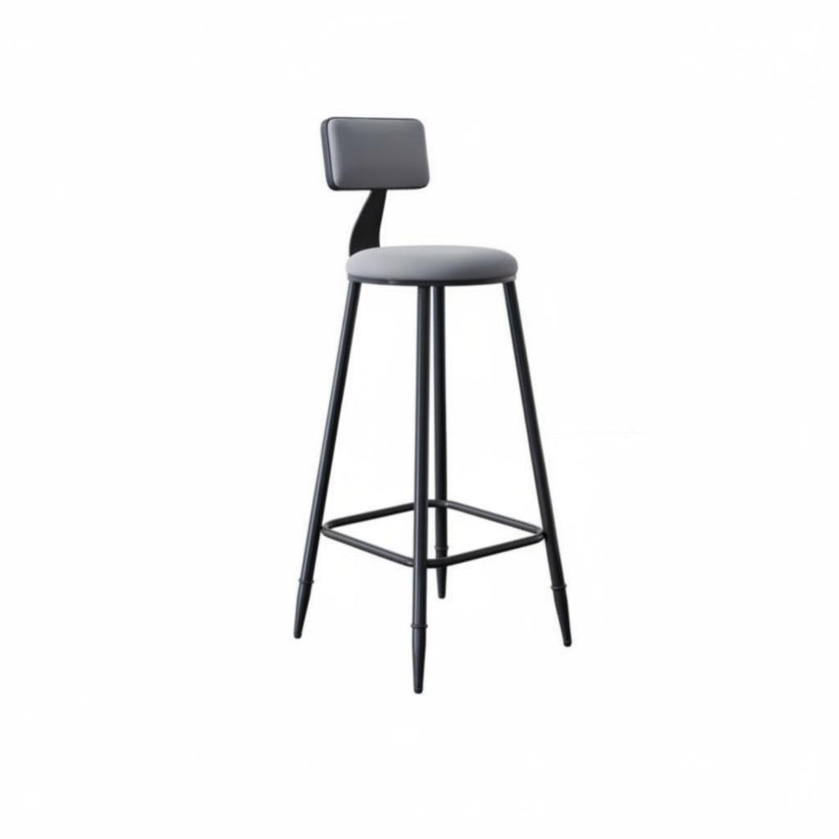 Minimalist Design Bar Stool with rearrest utilitarian Look Counter Chair Modern design Home Furniture rear Support for Homeowners, Restaurant Owners, Adults, Kitchen, Cafe, Bistro, Dining Room