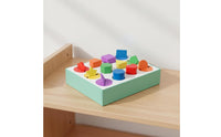Disc Box Shape Sorter Fine Motor Skills Educational Shape Sorter Hand-Eye Coordination Color Sorting Box for Kids 18 months+, Kindergarten, Preschool