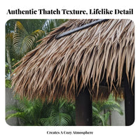Simulation Thatch Tile Weather Resistant Faux Thatch Roofing Realistic Appearance Straw Roof Panel for Business Owners, Roofs, Resorts, Gazebo