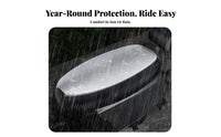 Waterproof Leather Seat Cover Sunproof Waterproof Seat Cover Four-Season Motorcycle Saddle Protector for Commuters, Rainy Days, Riding