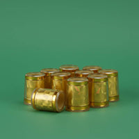 10 Pieces Diamond Pattern Ferrule Easy to Install Gilded Golf Ferrule Decorative Golf Club Shaft Caps