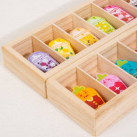 Memory Game with Tray Preschool Wooden Memory Game Smooth-Edged Toy for Preschoolers, Kids, Classroom