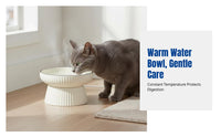 Ceramic Heated Pet Water Bowl, Constant Temperature Feeder, Neck Protection
