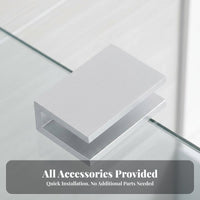 Adjustable Glass Clamp Rustresistant Rectangular Glass Clamp Easy Installation