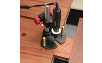 Aluminum Alloy Body Micro Engine Engraving Stand Laser-Etched Scale Precision Carving Tool Holder Brass Rack and Pinion Engraving Depth Control Stand Stable Support for Woodworkers