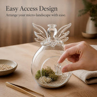 Angel Glass Terrarium Bottle for DIY Micro Landscape