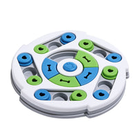Mentally Stimulating Dog Puzzle Toy with Sliding Segments Mental Stimulation Interactive Dog Toy with Treat Compartments Boredom Relief Puzzle Feeder Enrichment for Bored Dogs, Young Dogs, Mealtime, Indoor Play, Crate Training