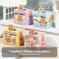 256 Sheets Capybara Y Notes Full Back Capybara Y Note Effortless Tear to Tear Pull-out Memo Tape for Students, Kids, Learning, Desk, Home