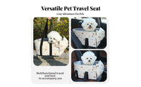 Portable Center Console Dog Car Seat Anti-Slip Bottom Dog Car Console Seat Safety Leash Included for Cats, Road Trips