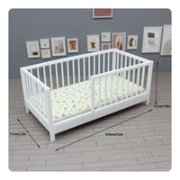 Decorative Piece Miniature Baby Crib Imaginative Play 1/12 Scale Doll Bed Realistic Design 1:12 Scale Doll Crib Highly Detailed for Collectors, Hobbyists, Miniature Scene Building
