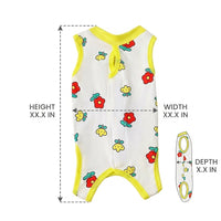 Pet Recovery Suit for Dogs Cats, Thin Polyester Cat Recovery Suit and Dog Recovery Suit, Post Surgery Suit with Snap Buttons to Prevent Licking