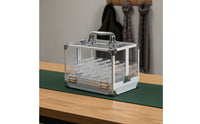 600 Pieces Mahjong Case Organized Compartments Aluminum Mahjong Case Sturdy Transparent Game Piece Holder