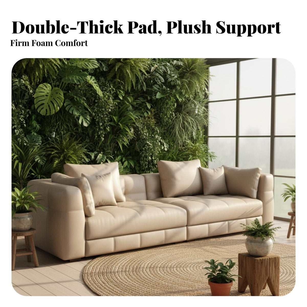 Straight-Line Couch Italian design adaptable L-Shaped Couch Set Light Luxury Living Room Furniture for Homeowners, Lounge Area, Home Interior, Office