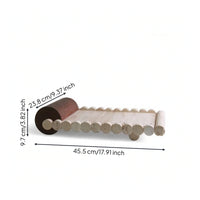Resin Tray with Wood Mineral-Look cylinderLook Sculptural Centerpiece Tray Low-Profile for Coffee Table