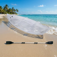Thickened Body Transparent Watercraft Heavy-Duty 2-Person Inflatable Kayak Portable Inflatable Boat Puncture-Resistant for Outdoor Enthusiasts, Beginners, Fishing Trips, Rivers, Vacations, Beaches