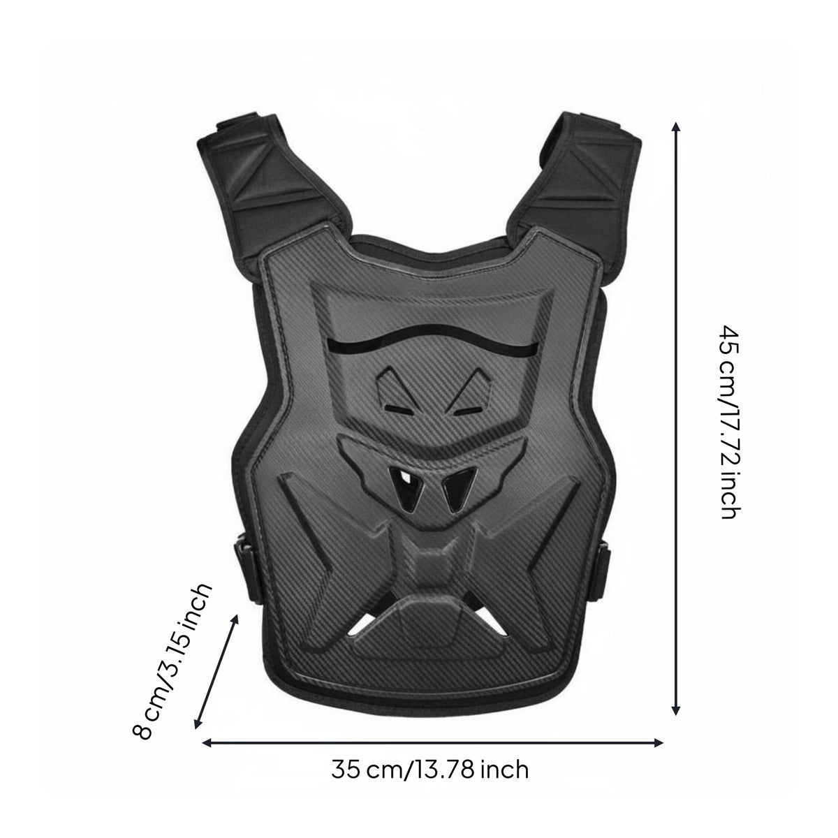 Motocross Chest and Back Protector Impact Resistant Motocross Vest Customizable Fit Motorcycle Vest For