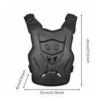 Motocross Chest and Back Protector Impact Resistant Motocross Vest Customizable Fit Motorcycle Vest For