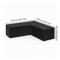 Patio V-Shaped Sectional Sofa Cover Patio Sectional Sofa Cover Heavy Duty for Garden, Backyard