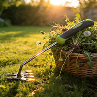 Weeding Tool with 4 Tines Handheld Hand Weeder Ergonomic for Garden, Homeowners