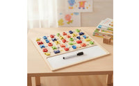 Dry-Erase Board with 3D Characters Tactile Wooden Learning Board Hands-on Educational for Preschoolers, Preschool, Homeschool