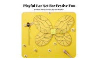 Bee Costume Set Eye-Catching Design Bumblebee Costume Attachments Set Lightweight Bee Dress-up Props for Women, Stage Performances, Halloween