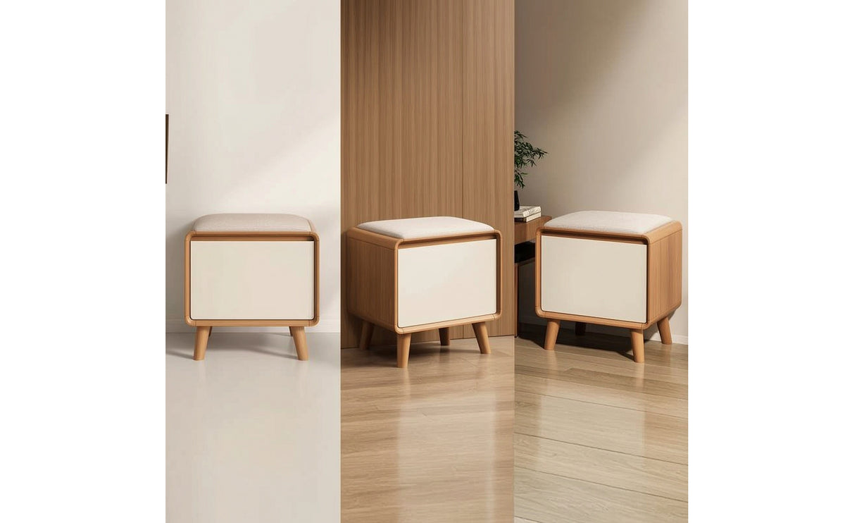 Shoe Storage Bench Compact Shoe Storage Bench Upholstered Furniture for Entryway, Hallway, Small Apartments