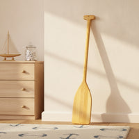 Decorative Wooden Paddle Rustic Paddle with T-Handle Varnished Oar Sturdy for DIYers, Wall Decor
