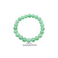 Green Aventurine Bracelet Gender-Neutral Design Green Stone Bead Bracelet Simple