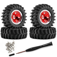 4 Pieces Wheel with Tire Tire and Wheel Set Heavy-Duty Beadlock Wheels for SCX30