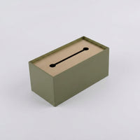 Iron Tissue Box Holder for Home Office and Living Room, Matte Metal Desk Organizer, Rectangular Tissue Box Napkin Dispenser, Steel Tissue Case
