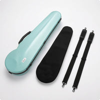 Violin Case Hard Shell Violin Case with Shoulder Straps Carbon Fiber for Violinists, Students, Lessons, Rehearsals