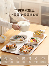 lotor徕多暖菜板加热饭菜神器餐桌垫保温恒温家用新款折叠热菜板
