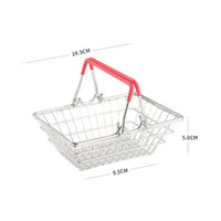 Creative Design Mini Shopping Cart Food Holder Decorative French Fry Serving Trolley Sturdy Metal Construction French Fry Serving Basket Versatile Use for Restaurants, Hotels, Cafe Owners, Parties, Home Entertaining