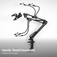 Hot Holder Adjustable Electronics Repair Stand Flexible Limb PCB Holder 360° Rotation Flexible Assist Arms Soldering Station