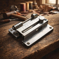 Manual Leather Cutting Tool Measurement Scale Bench Mounted Cutting Tool for Workbench