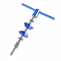 Aluminum Alloy Handle Bike Headset Bottom Bracket Installer Easy to Use Bottom Bracket Cup Press Tool Wear-Resistant Bike Bearing Press for Cyclists