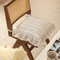 Chair Cushion with Ties Decorative Ruffled Chair Cushion Classic