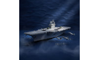 Static Aircraft Carrier Model Pre-Assembled Aircraft Carrier with Planes Desktop for Display Shelf, Bedroom Decor