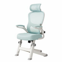 Adjustable Height Splitspine Student Chair Ergonomic Design Seating Furniture Wheeled Base Breathable spinerest for Students, Teenagers, Office Workers, Study Room, at Home, Bedroom, Small areas