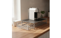 Metal Coffee Machine Stand with Drawer Sturdy Coffee Capsule Drawer Countertop Organizer Sleek for Kitchen Counter