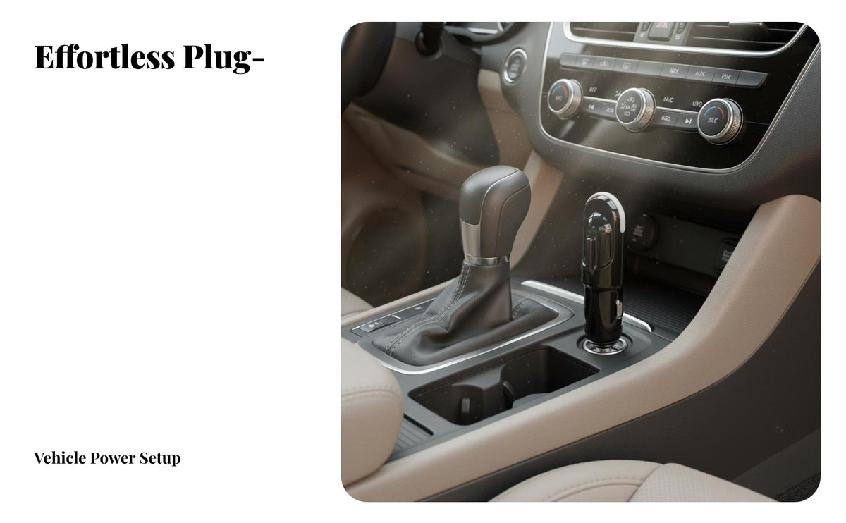 Mini Car Removes Airborne Particles, Smoke, and Odors Plug in Charged Particles Generator Ambient Cigarette Lighter Air Cleaner for Desktop