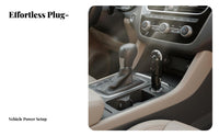 Mini Car Removes Airborne Particles, Smoke, and Odors Plug in Charged Particles Generator Ambient Cigarette Lighter Air Cleaner for Desktop