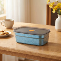 Food Container Rectangular Food Container with Lid Shiny Box for Commuters, Campers, Workday Meal, Camping, Travel