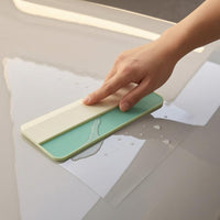 3 Pieces Semi-Transparent Car Wrap Scraper Cow Tendon Material Film Application Scraper Soft Elastic Micro Squeegee Wear-Resistant