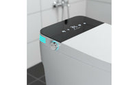 Single-Unit-Piece Toilet Warm Water Automatic Toilet Bathroom Fixture Air Dryer Night Light