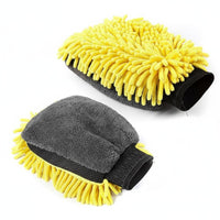 Thickened Chenille Car Cleaning Glove High Absorbency Waterproof Chenille Wash Glove Scratch-Safe for DIY Detailers, Homeowners, Driveway