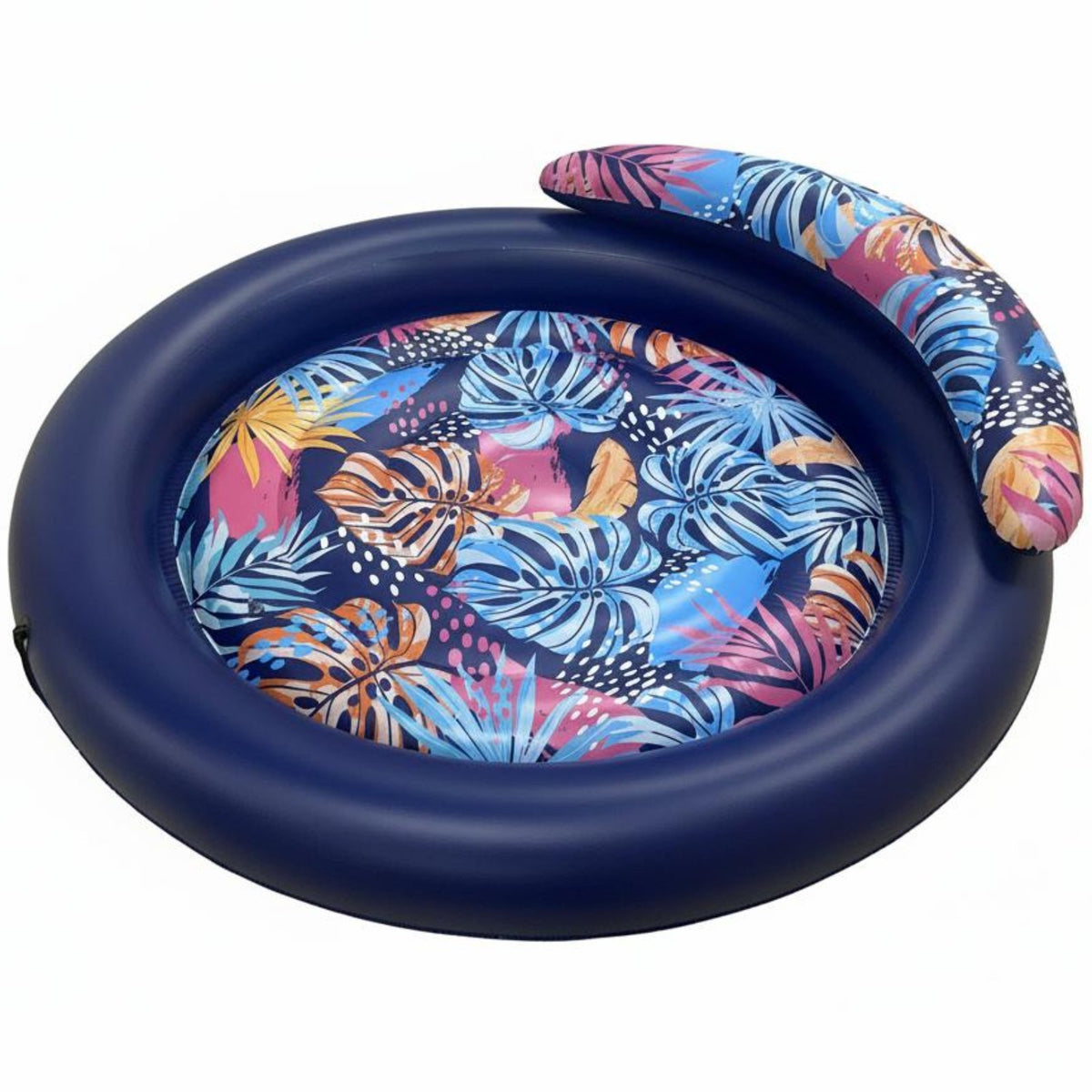 Large Size Round Inflatable Pool Inflatable Lounger Resistant Circular Inflatable Tanning Bed Easy to Inflate for Couples, Beach, Lake