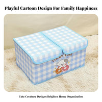 twoLid Underwear Container Foldable Storage container cleanable for Students, Parents